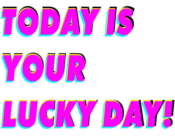 Portada de Today Is Your Lucky Day!