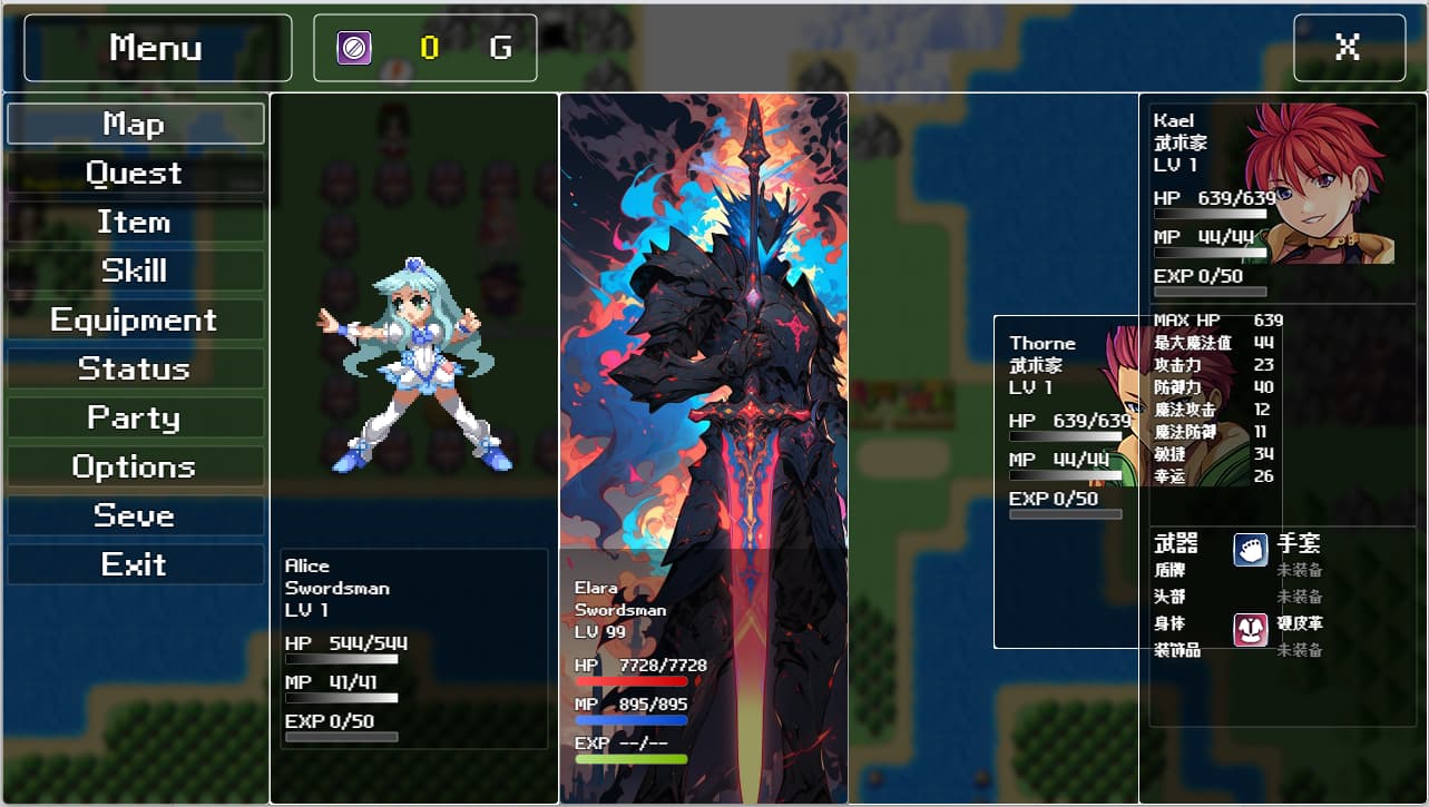 Rpg Maker Gui Custom Main Menu UI-RPG Maker MZ Plugin by i404i