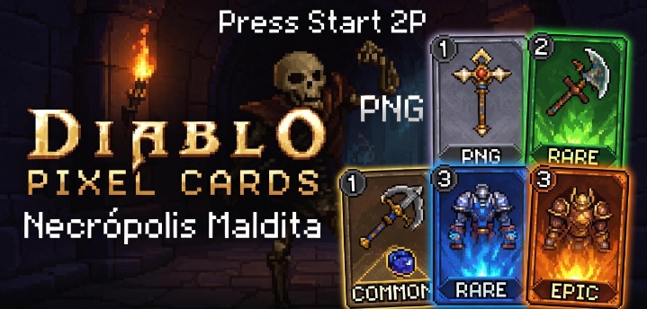 Cover image for Diablo Pixel Cards: Necrópolis Maldita