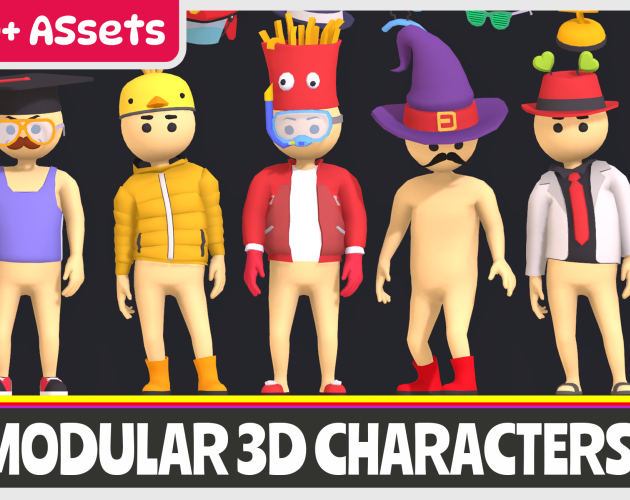 Modular 3D Characters Vol.4 by Firetoy Studios