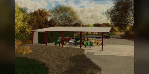 Cover image for 105X112 Red Iron Hay Barn