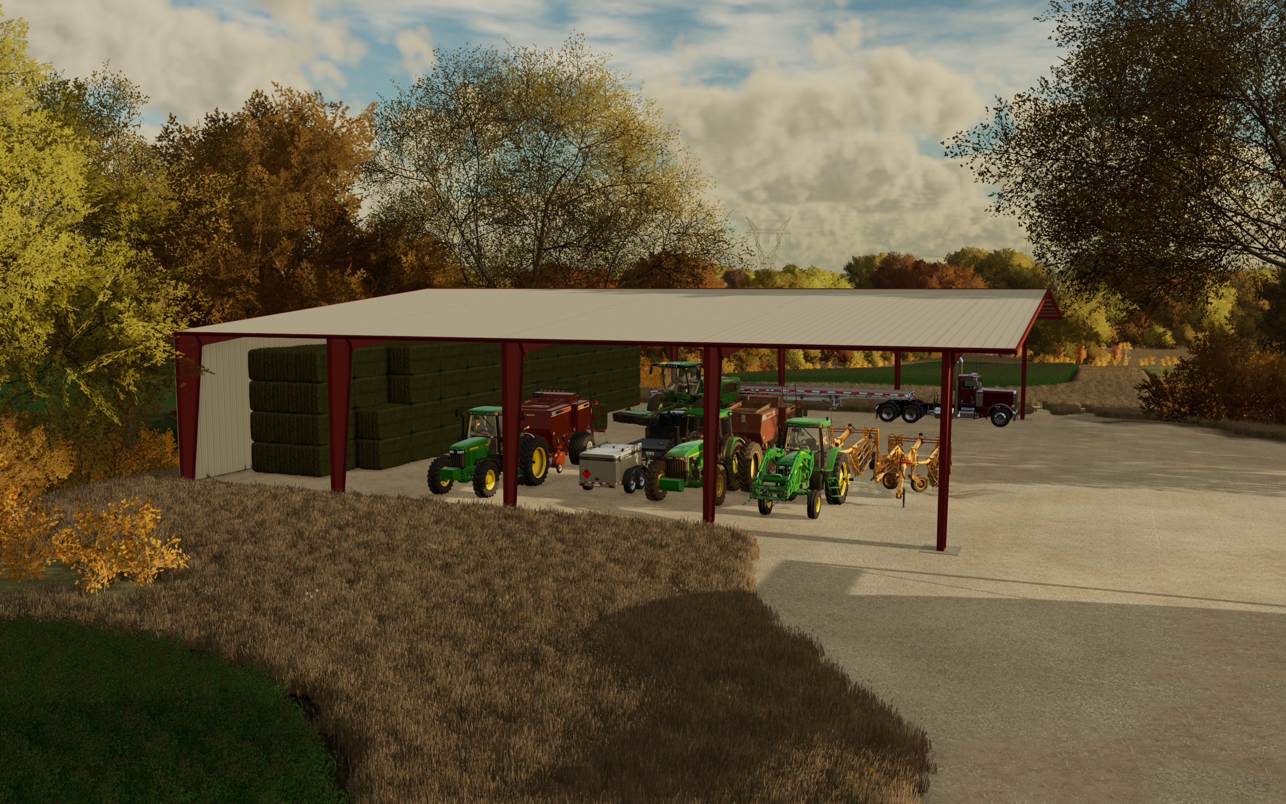 Cover image for 105X112 Red Iron Hay Barn