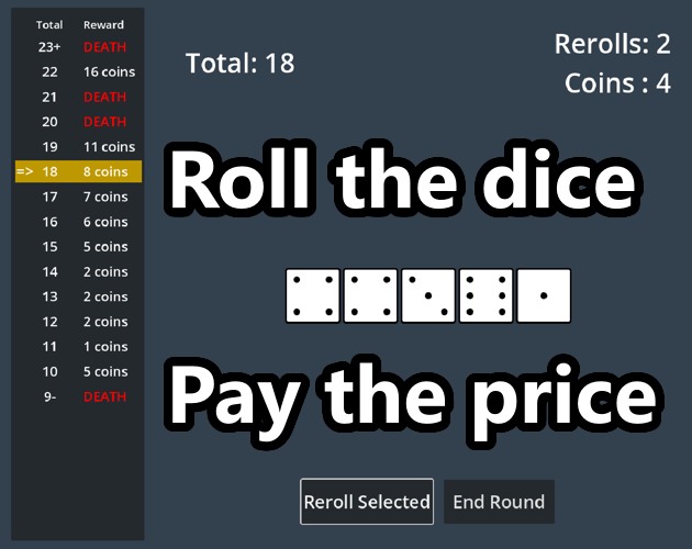 Cover image for Roll the dice, pay the price