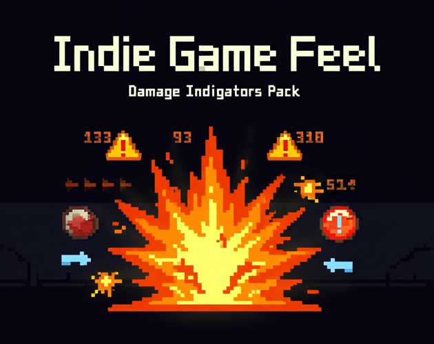 Indie Game Feel – Damage Indicators Pack by alandassets