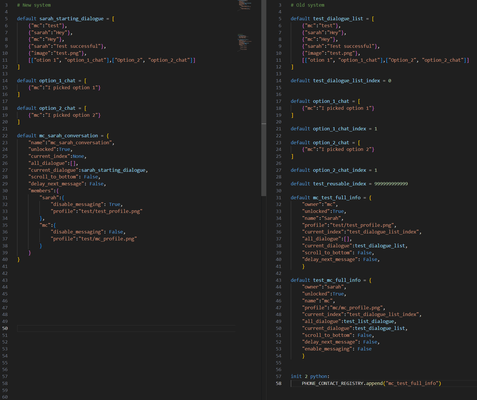 Big changes to syntax, soon. - Kesash's dynamic Renpy phone system by ...