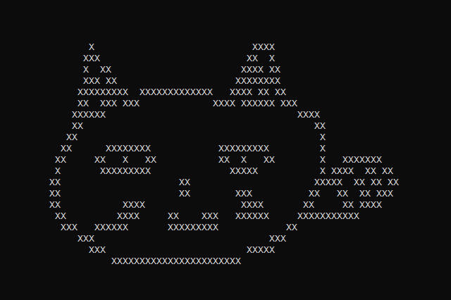 Nope Ascii ASCII donut without a donut by Lictral
