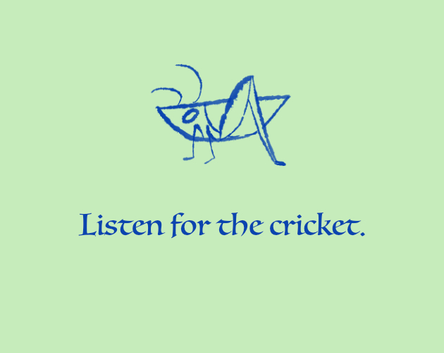 Cover image for Listen for the cricket.