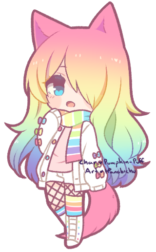 Rainbow Cute Roblox Girl Hair