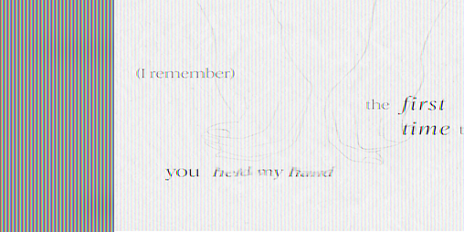 Cover image for i remember the first time you held my hand