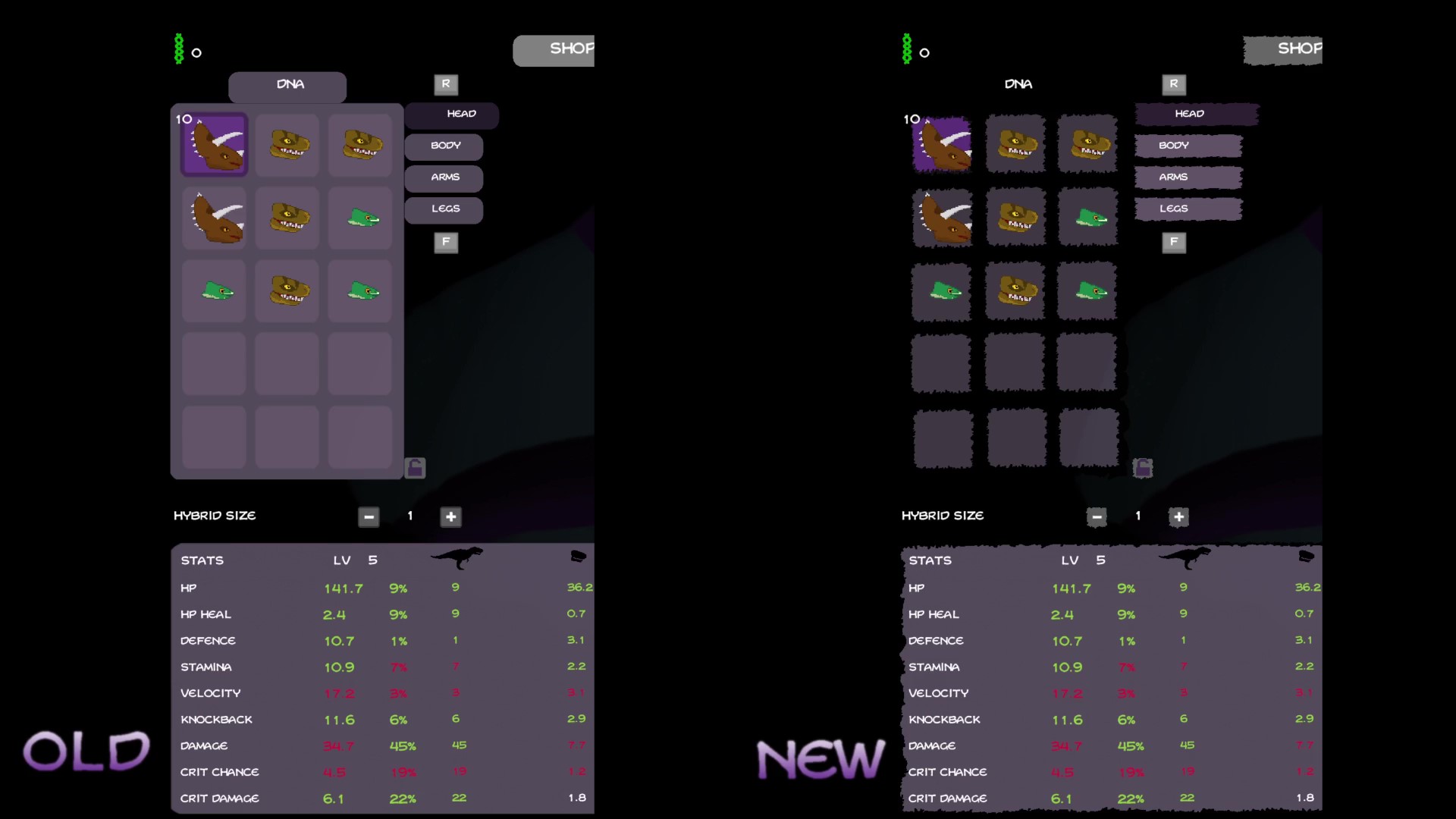 I'm working on new UI graphics - DinoSwarm [Demo] by ChaosPower