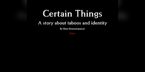 Cover image for Certain Things