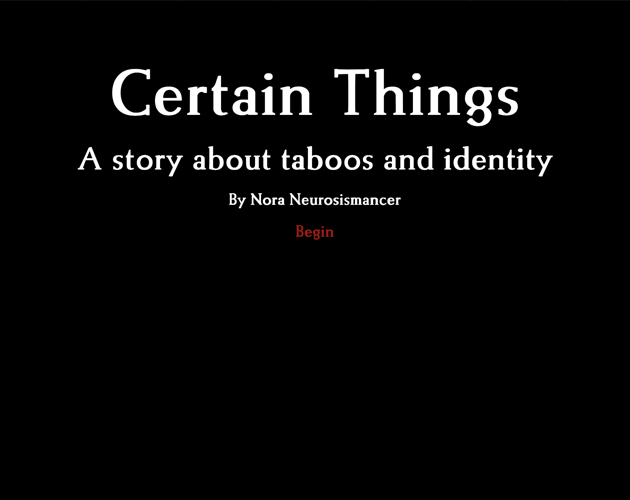 Cover image for Certain Things
