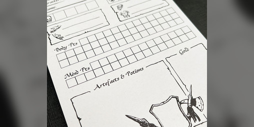 Cover image for HeroQuest - Character Sheet (1989 and 2021 remix)