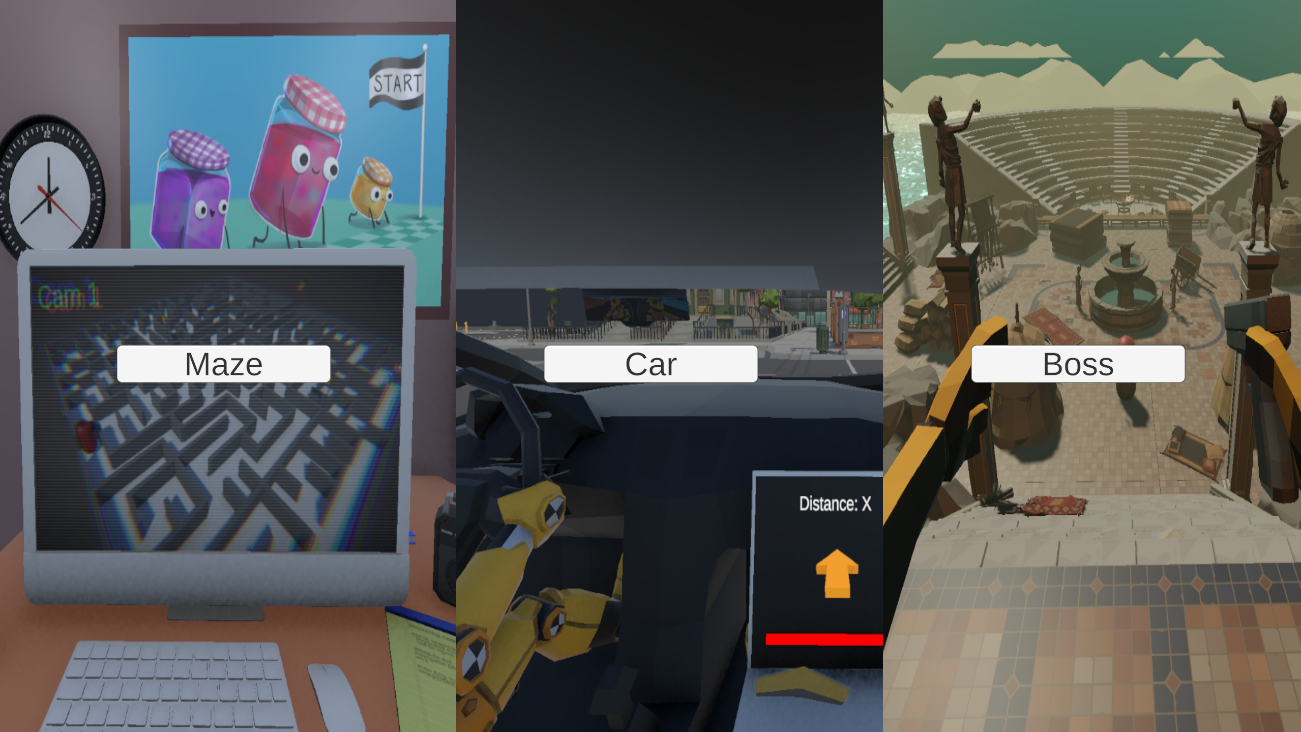 3 Second Person Minigames
