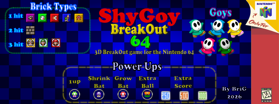 ShyGoy BreakOut 64