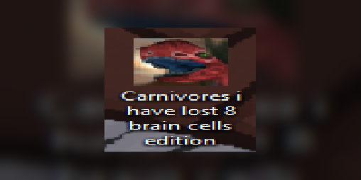 Cover image for Carnivores Triassic: I have lost 8 brain cells edition
