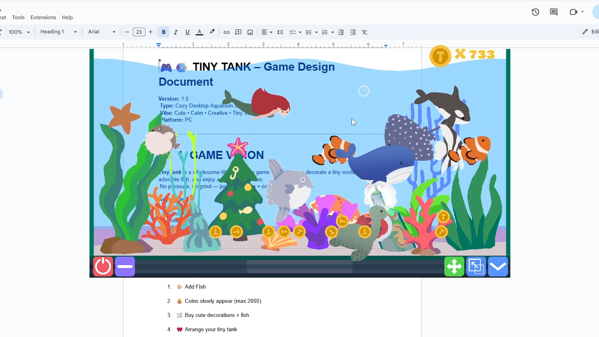 TinyTank – A Cozy Aquarium Desktop Decoration Game