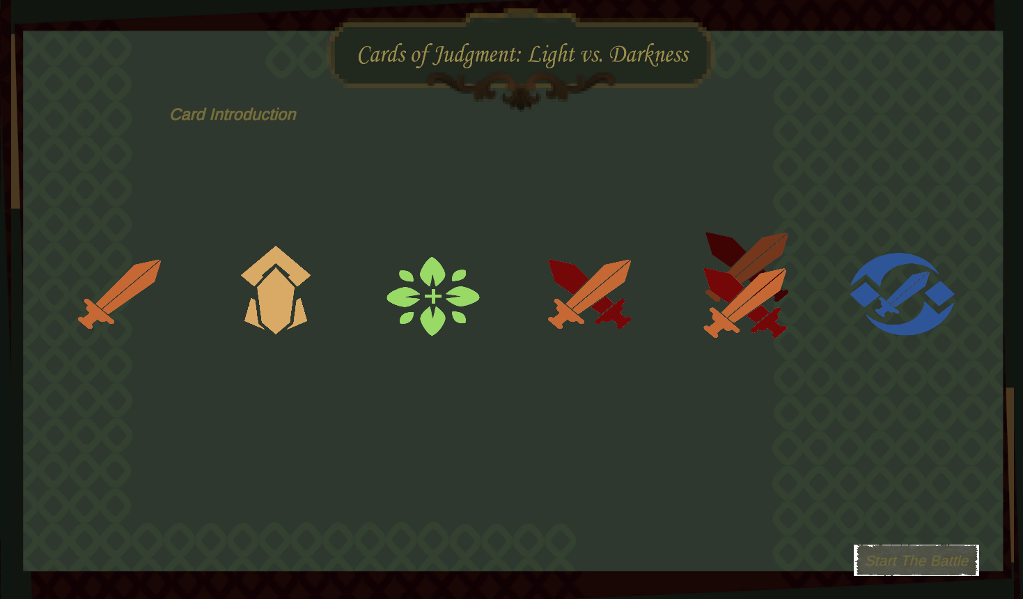 Cards of Judgment: Light vs. Darkness