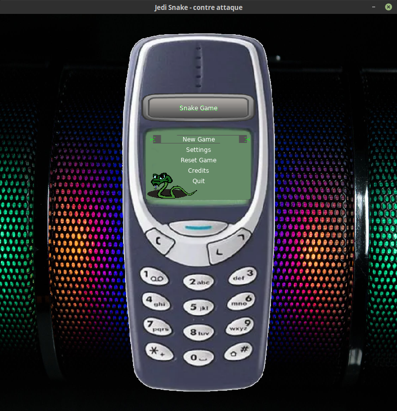 Illustrated Nokia 3310 Snakes Game