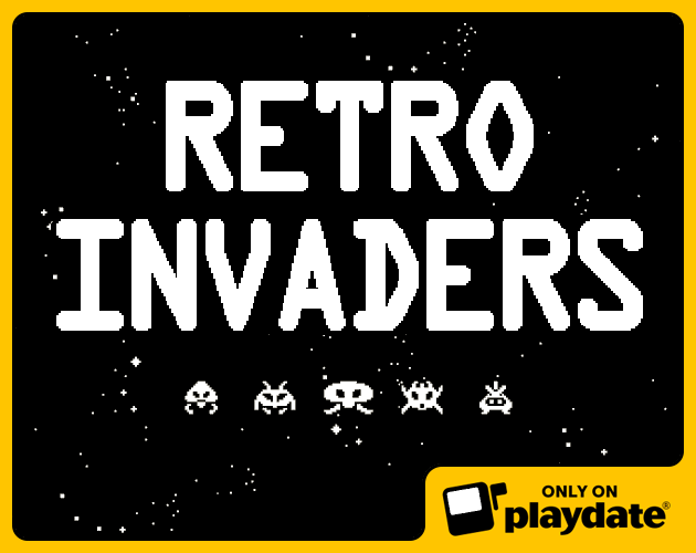 Retro Invaders Playdate By Bitglint Games