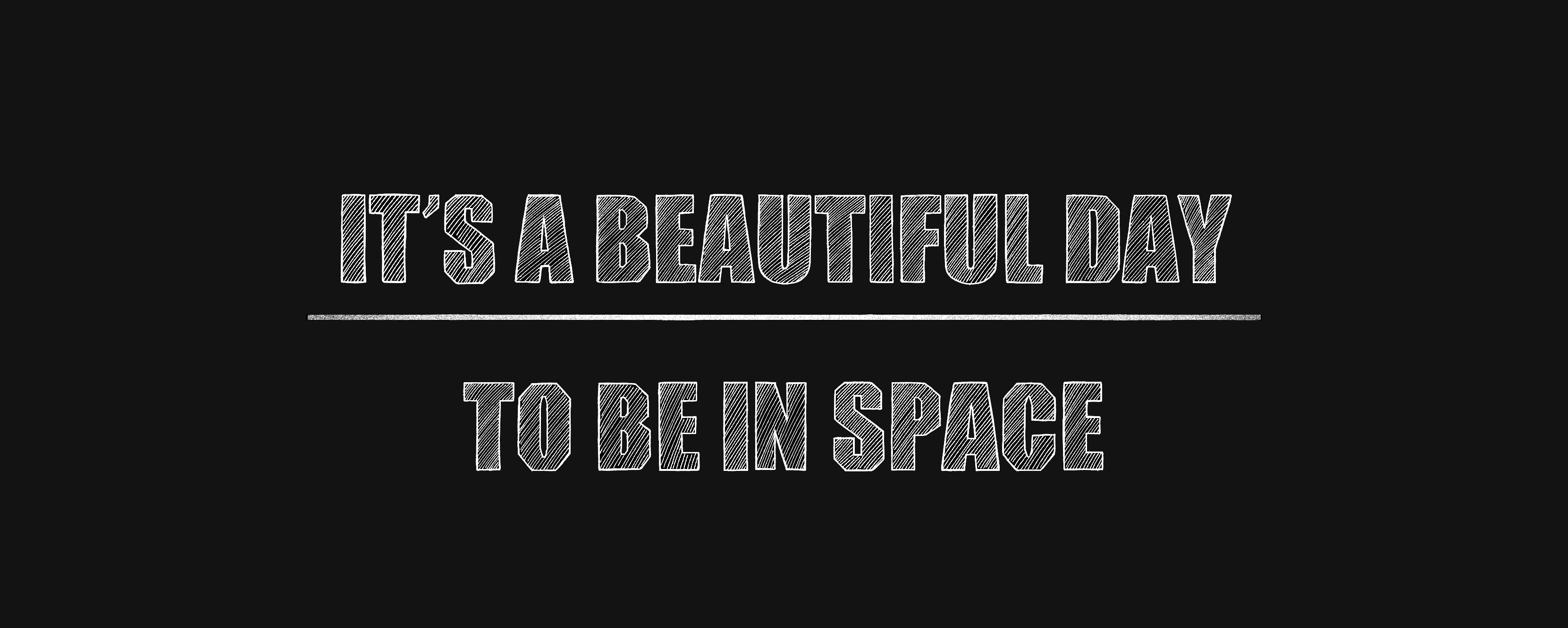 It's a beautiful day to be in space