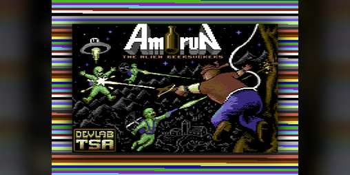 Cover image for C64 AmiRun and the Alien Beersuckers