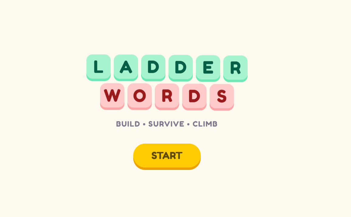 Ladder Words by DailyDriverGG for Uplifting Game Jam - NEW YEARS ...