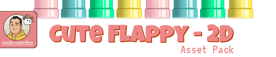 Cute Flappy Assets by Jovanny Game Dev