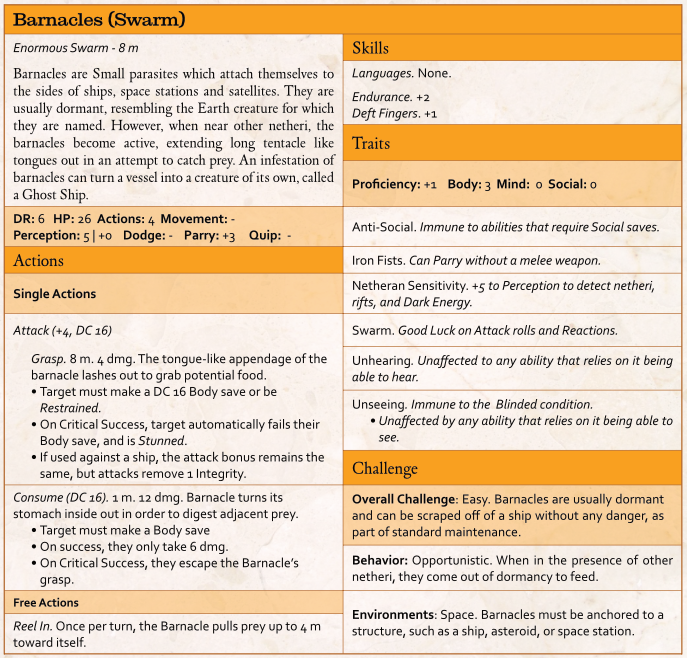 Free Stat Blocks for Your Games - Heliosail by Penfeather Games