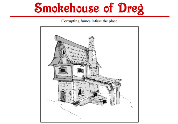 Cover image for Dolmenwood - Smokehouse of Dreg