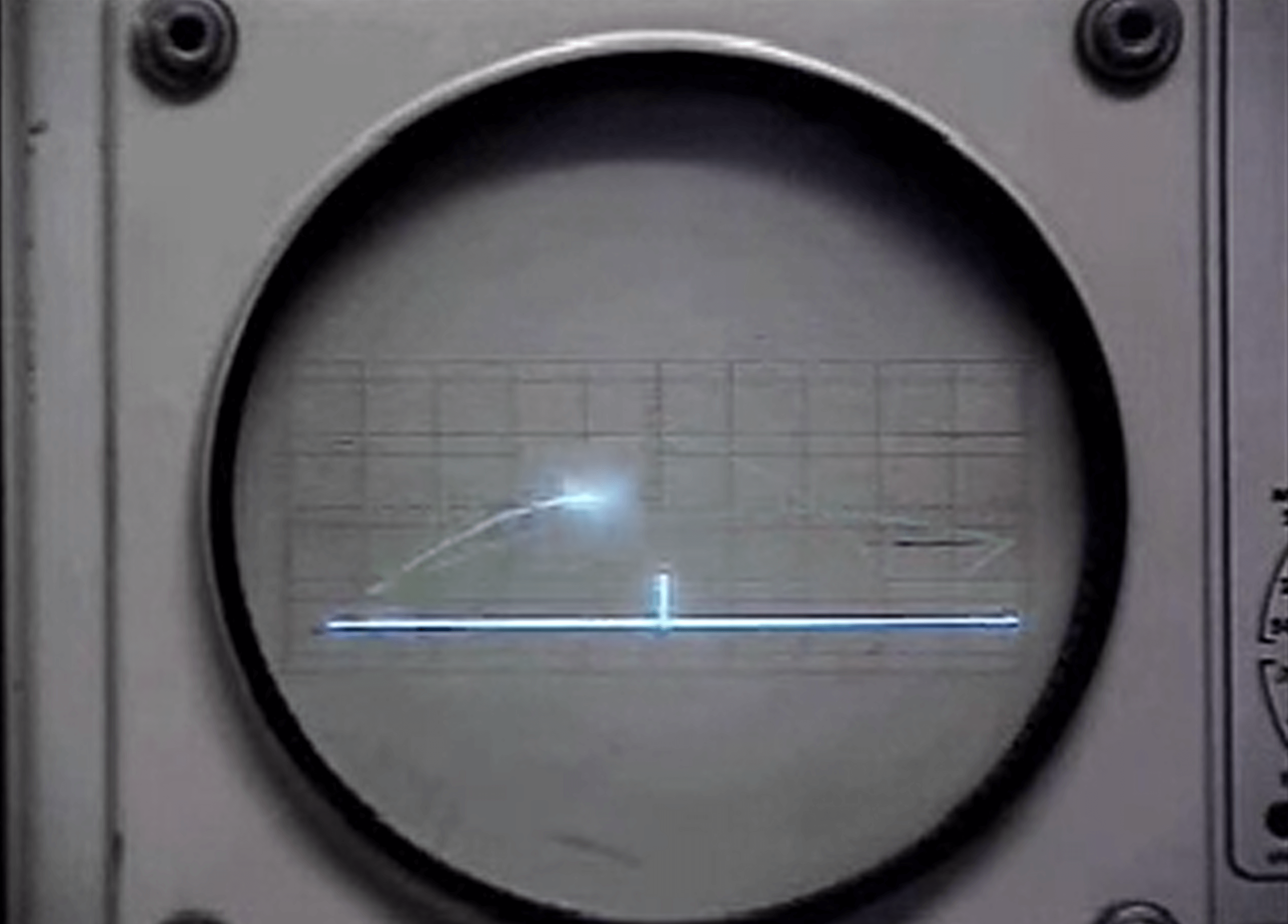 The original Tennis for Two recreation screenshot