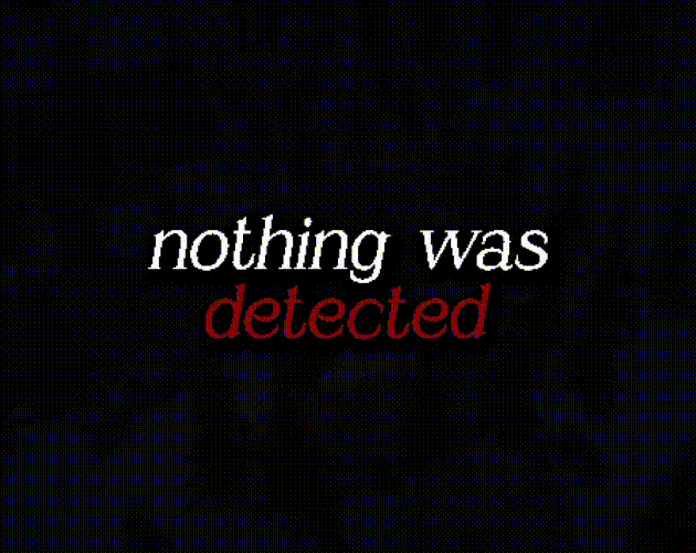 Cover image for Nothing Was Detected