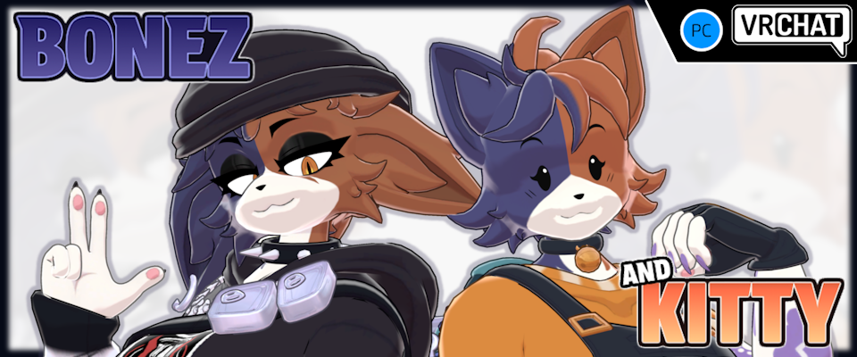 Bonez and Kitty [VRChat Avatars]