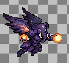 2D Character Sprite Sheet - Pixel Art Elephant with Wings