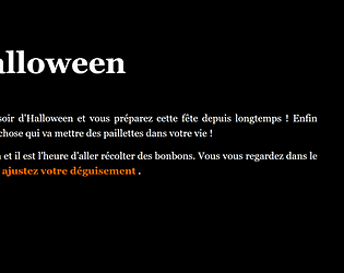 Halloween game screenshot