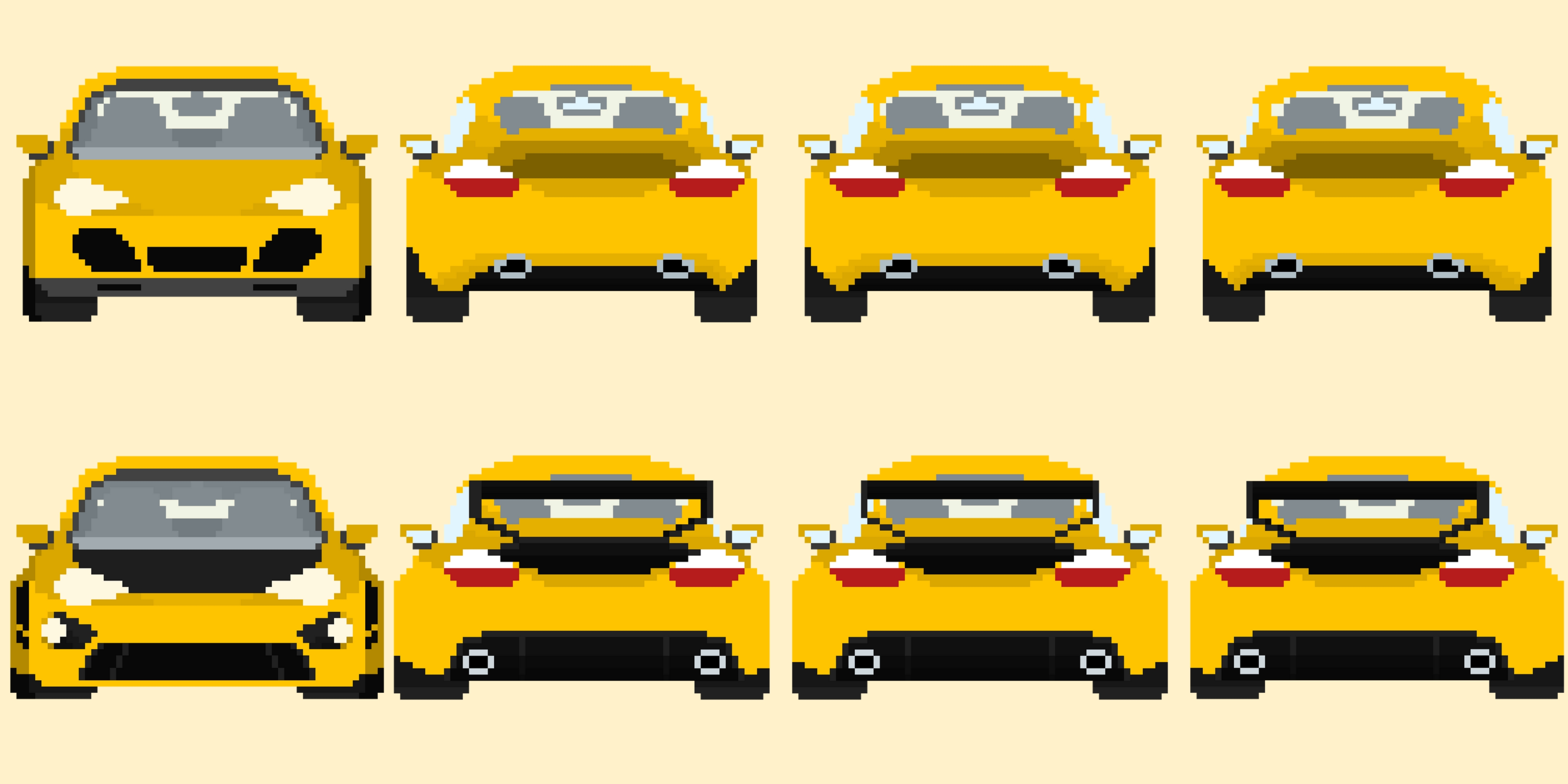 Cars Sprites Pack #6 (+3 cars animated) by Pay 'n' Sprite