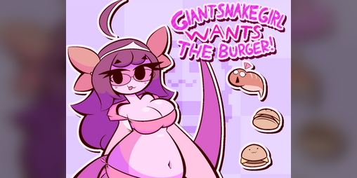 Cover image for Giant Snake Girl wants The Burger