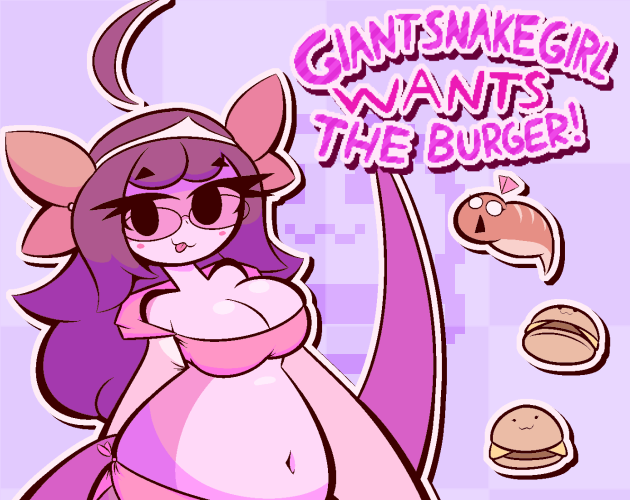Cover image for Giant Snake Girl wants The Burger