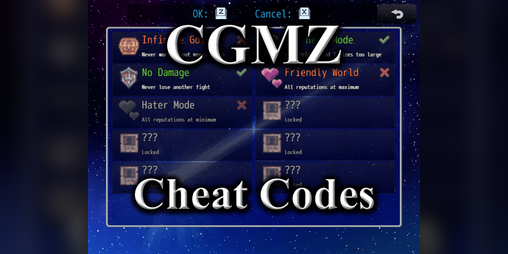 Cover image for [CGMZ] Cheat Codes for RPG Maker MZ