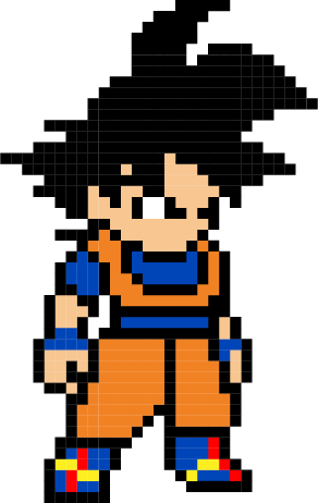 Pixel Goku by Kayoshin