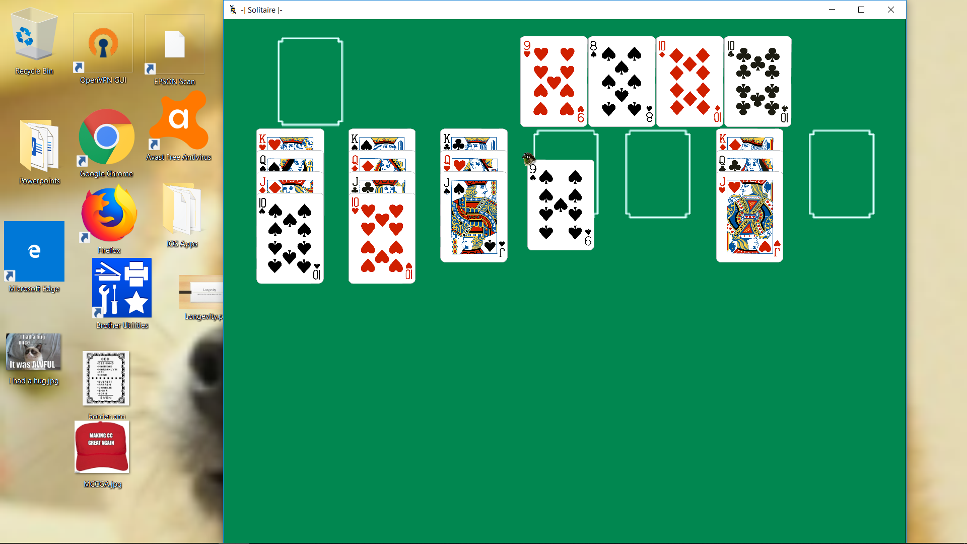 Solitaire on google chrome 