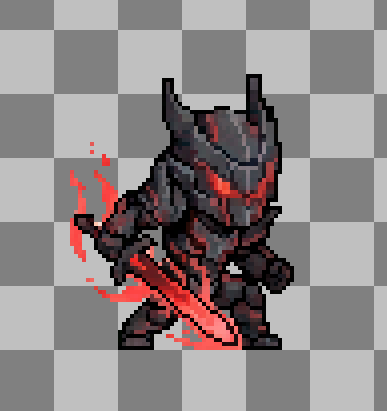 2D Character Sprite Sheet - Pixel Art Dark Corrupted Knight by ...