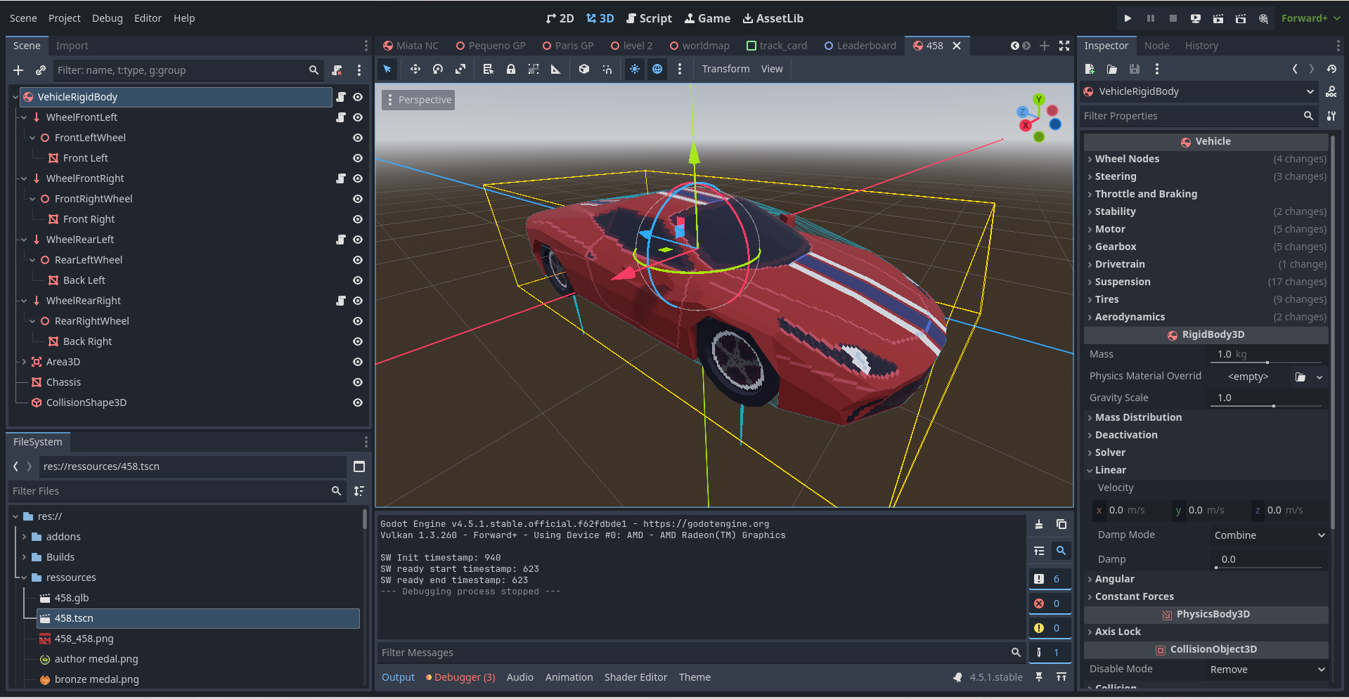 The making of a Car - Girlfriend Racing Demo by Auxence