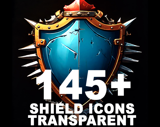 145+ SHIELD ICONS by PIXELHUNT