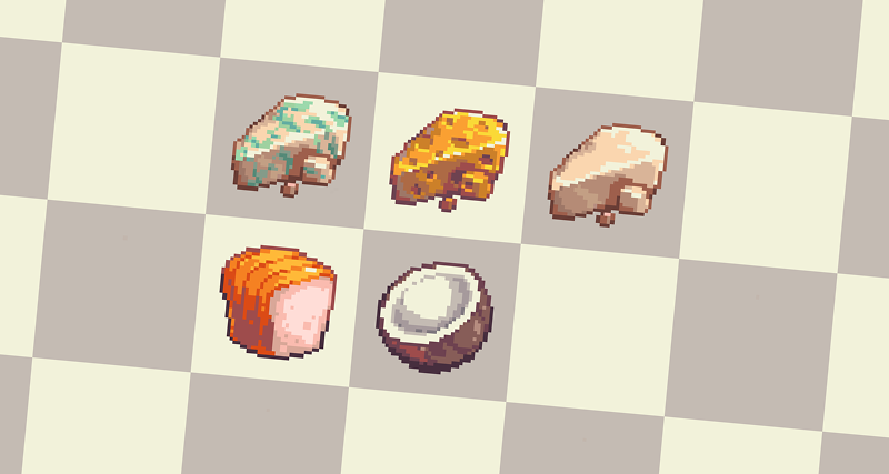 1.2 Update out now! - Stylized Pixel Art Food 32x32 by deccode