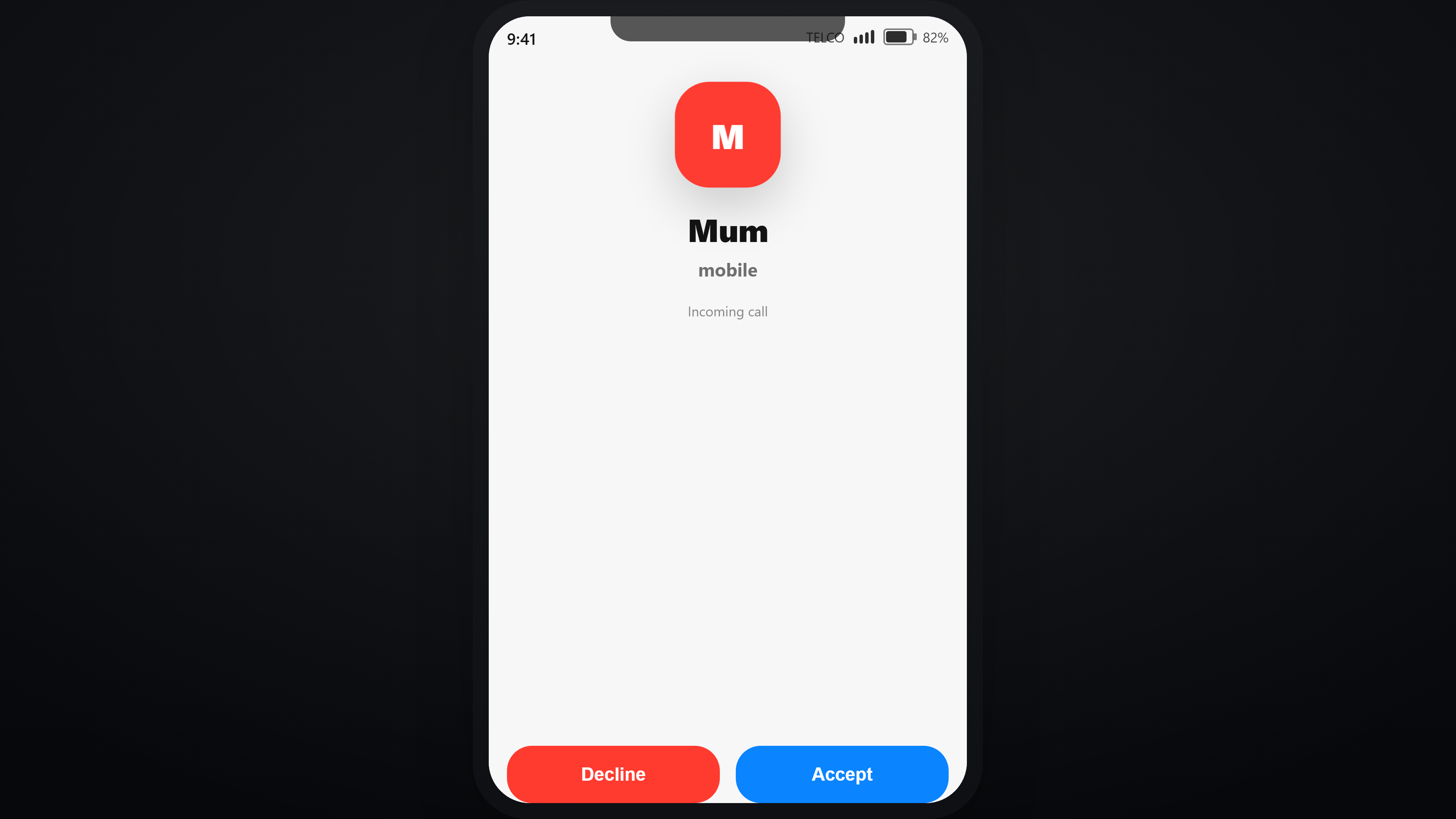 Fake Phone UI prop cover