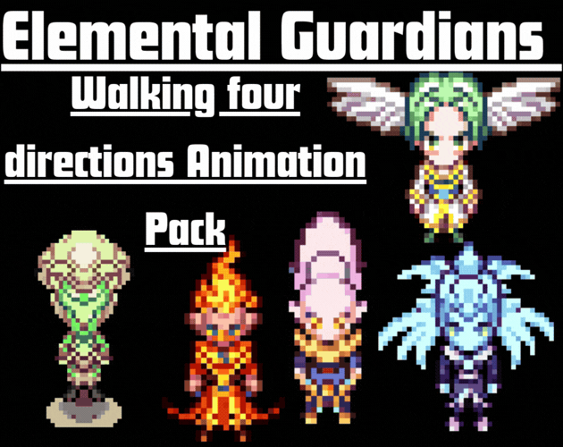 Elemental Guardians Animation Pack by Pixel-Dixel