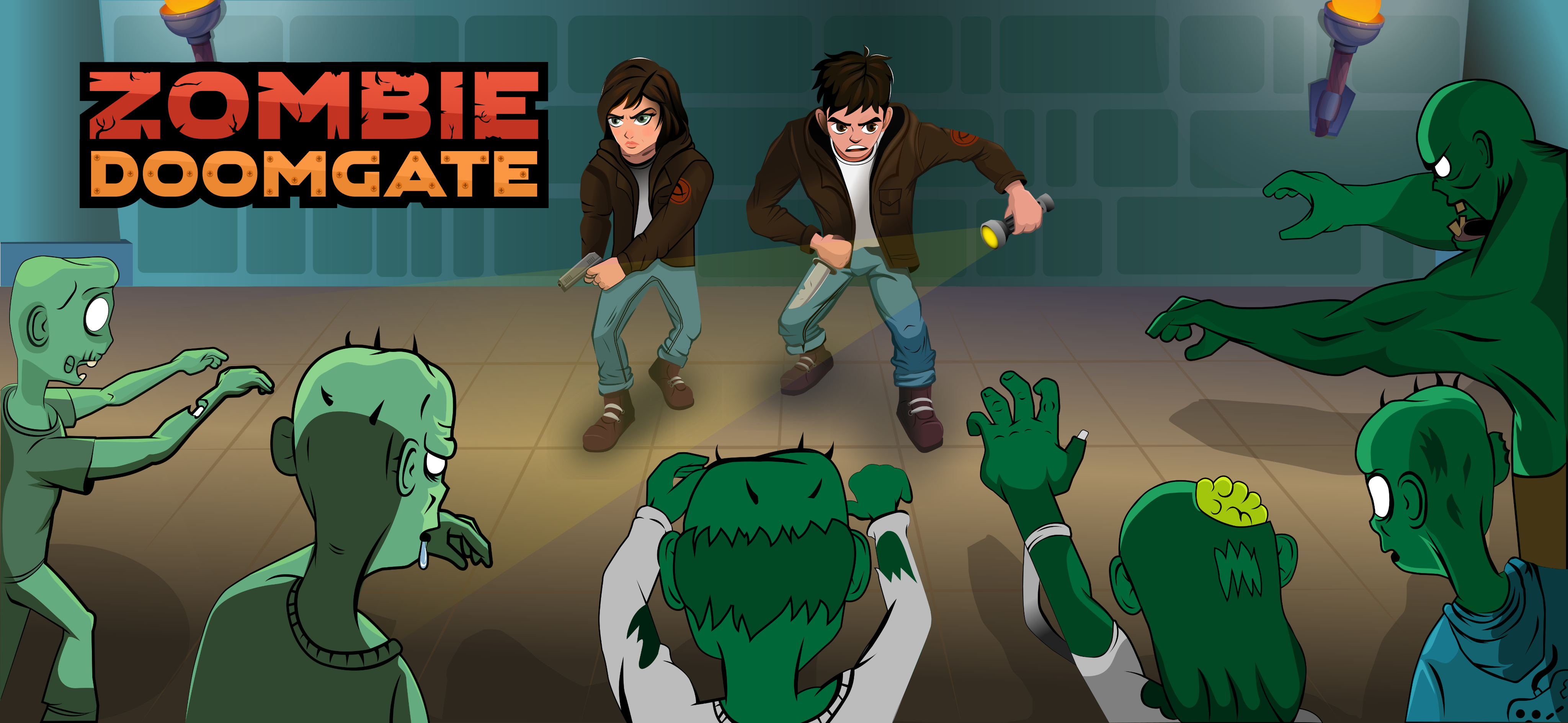 Maze-Based Zombie Survival Shooter Game - Zombie Doomgate (Android ...