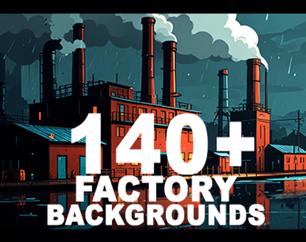 140+ FACTORY BACKGROUNDS by PIXELHUNT