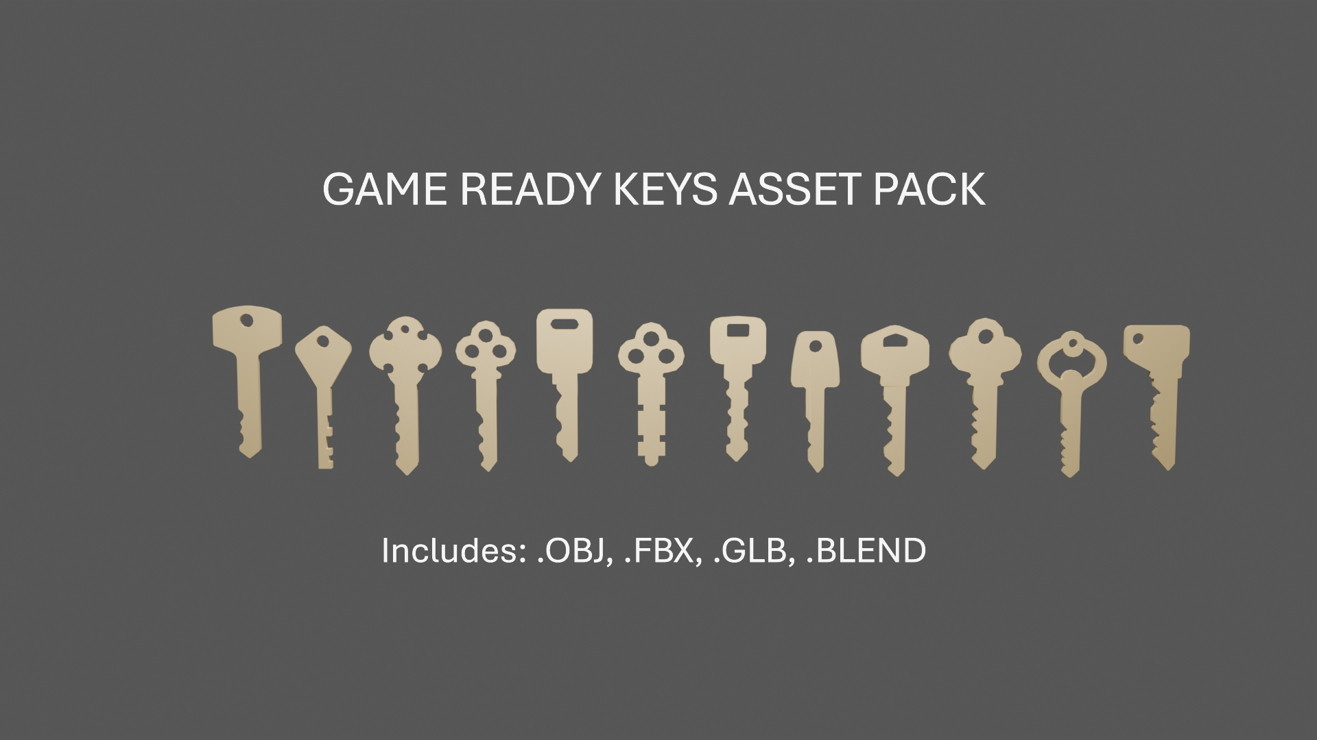 Key Ready GAME READY KEYS ASSET PACK by Oxygen